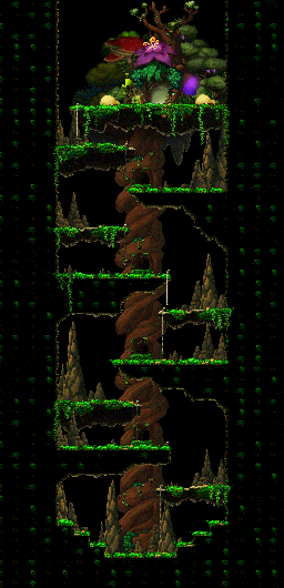 Minimap of Forgotten Dungeon Tunnel