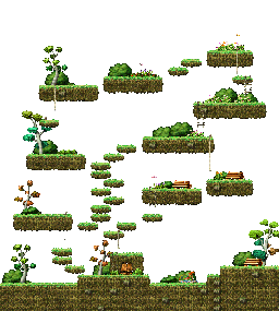 Minimap of Hunting Ground Middle of the Forest I